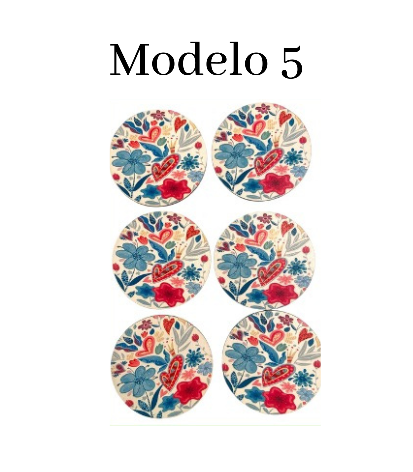 Set de Posavasos Redondos - Imagen 6